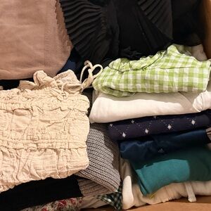 Assorted Clothing Bundle with Green Checkered Top